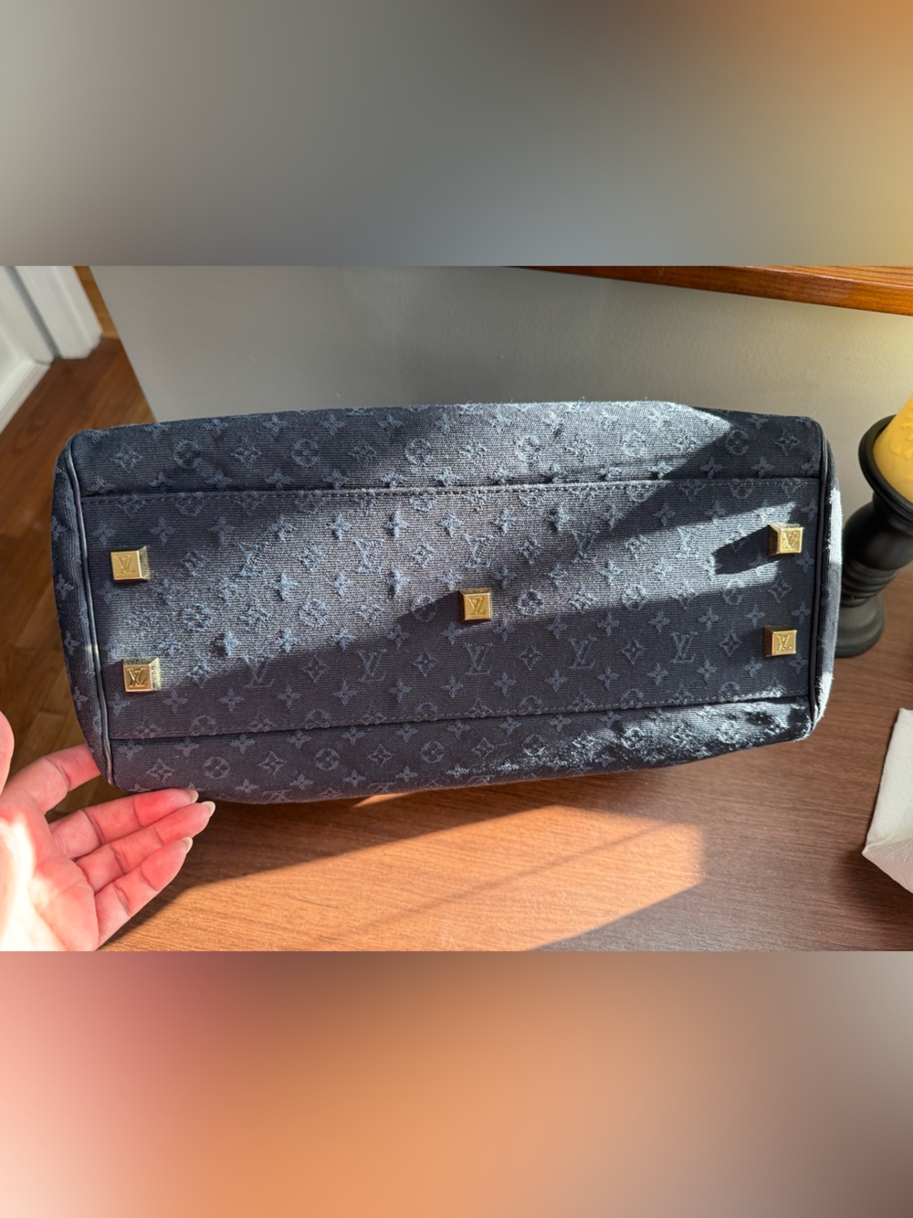 Louis Vuitton Navy Josephine Mini Lin Boston GM - Picture 8 of 14